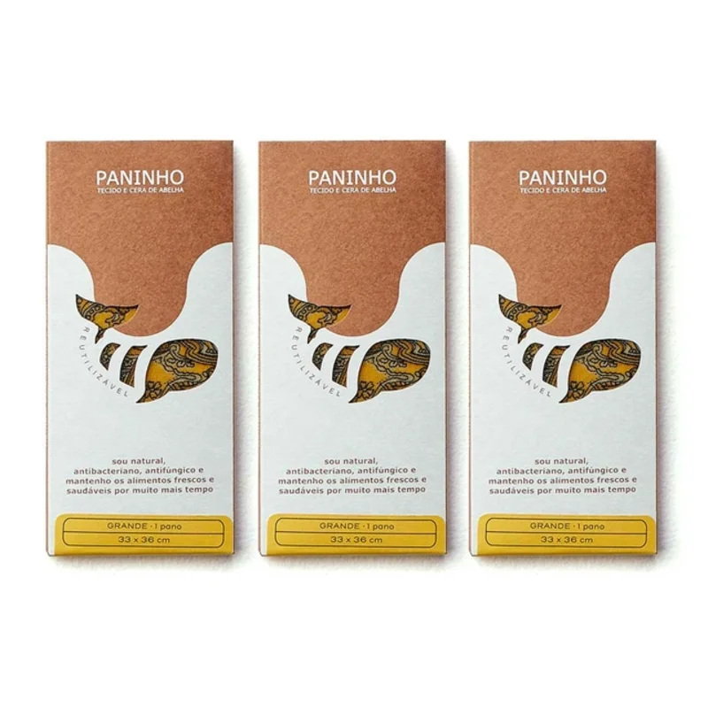 Conjunto de panos de cera de abelha